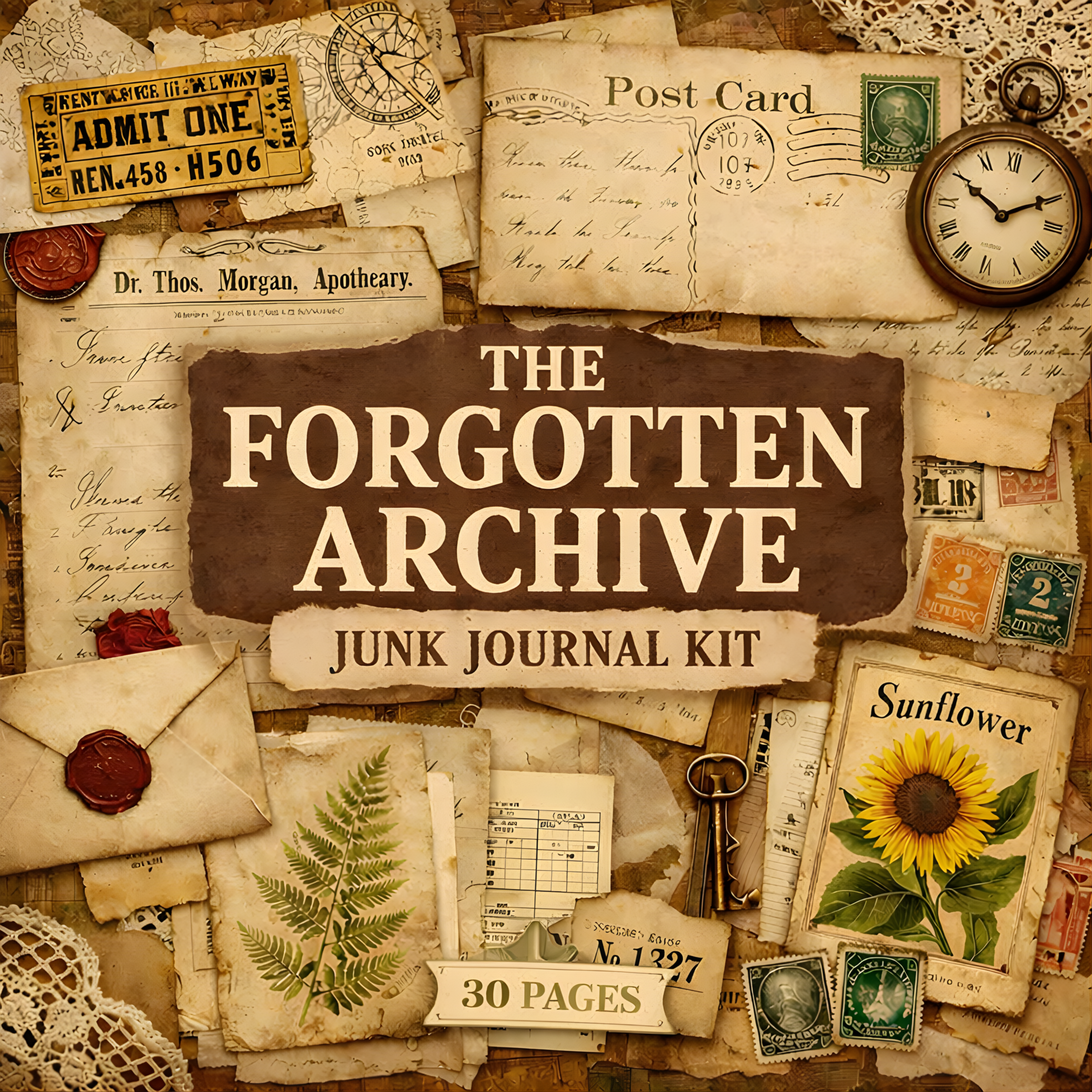The Forgotten Archive Junk Journal Kit