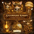 Steampunk Rabbits Clipart