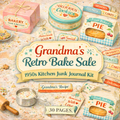 Grandma's Retro Bake Sale Junk Journal Kit